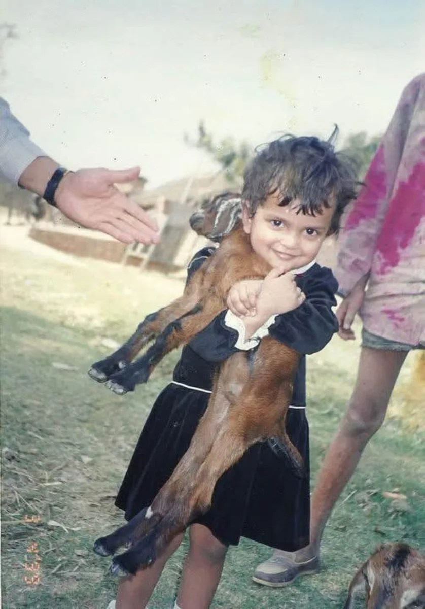 Aanandini as a child